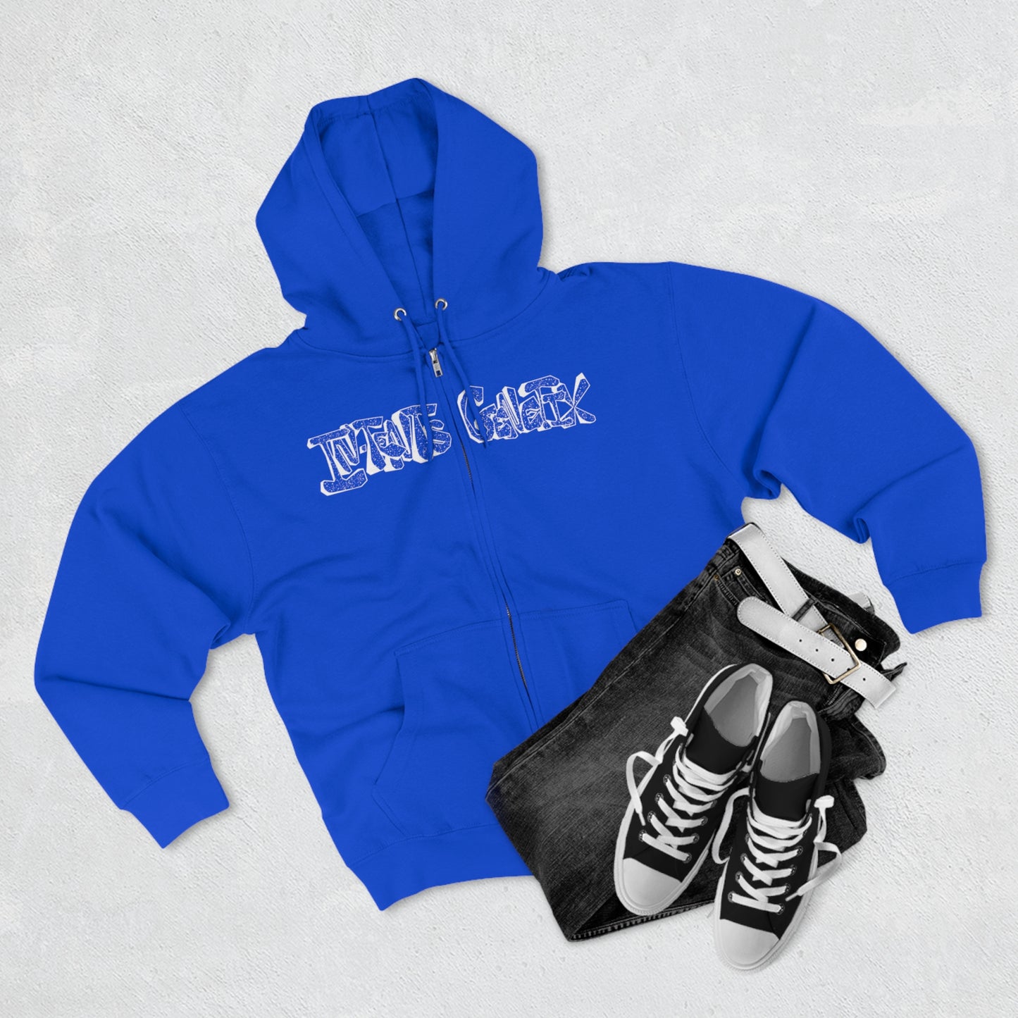 Season 3 White Logo Unisex Zip Hoodie