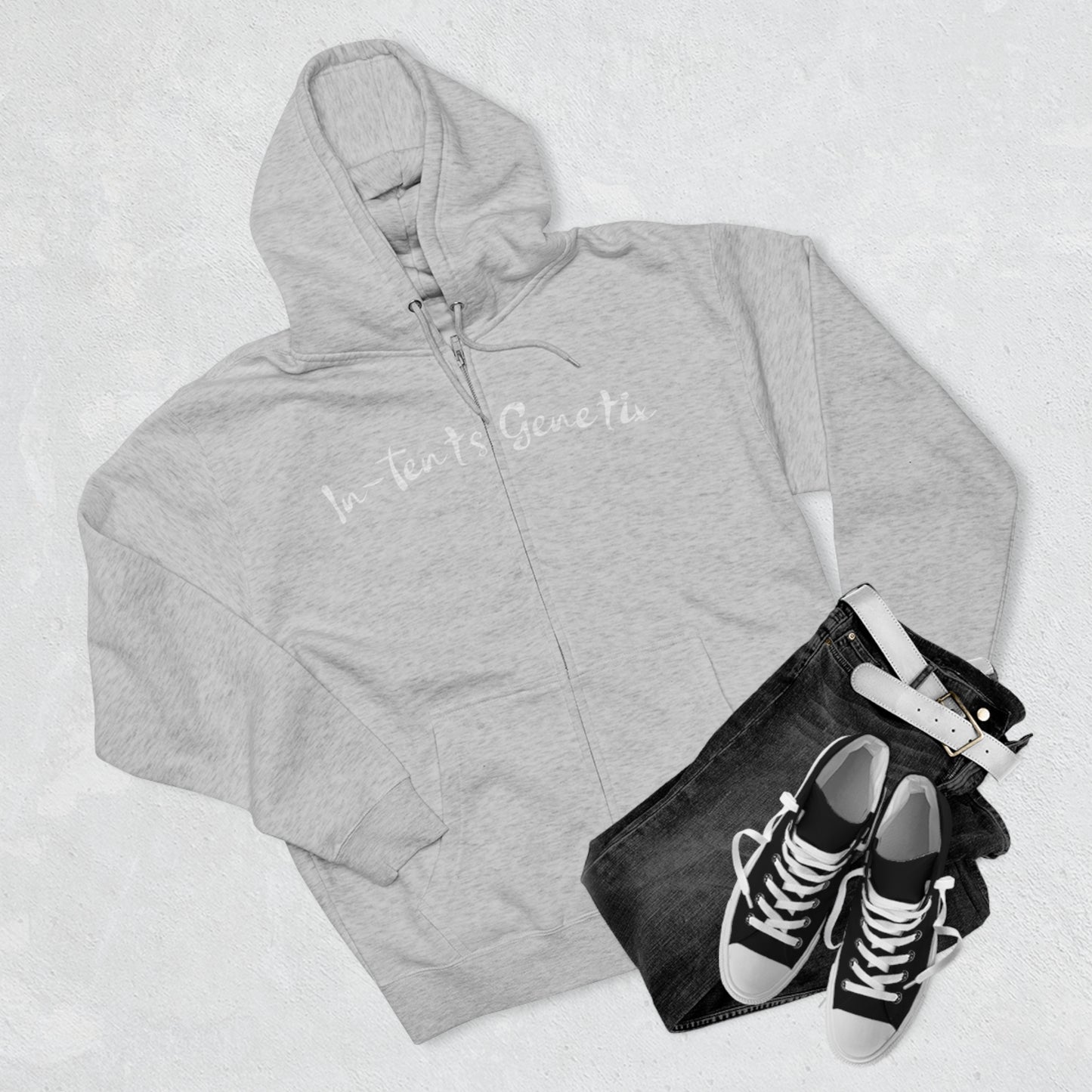 Season 2 White Logo Unisex Zip Hoodie