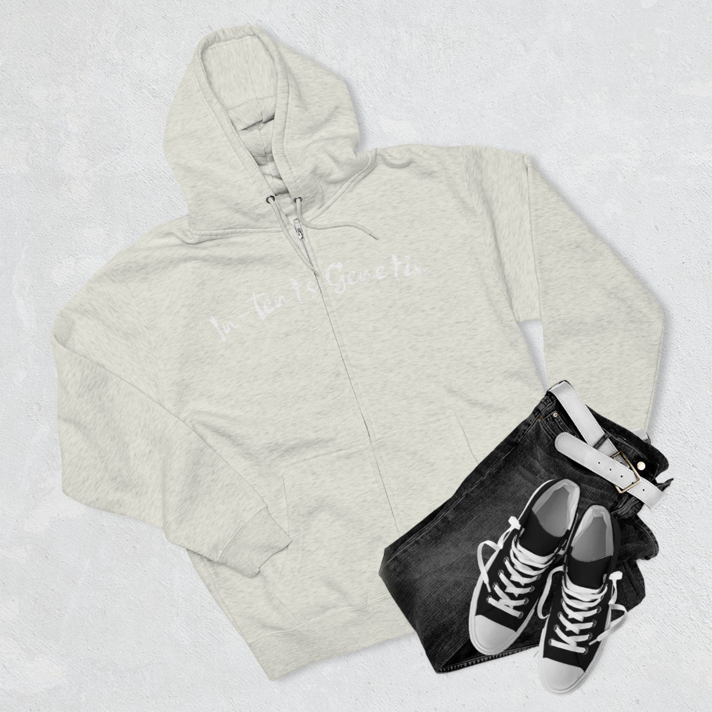 Season 2 White Logo Unisex Zip Hoodie