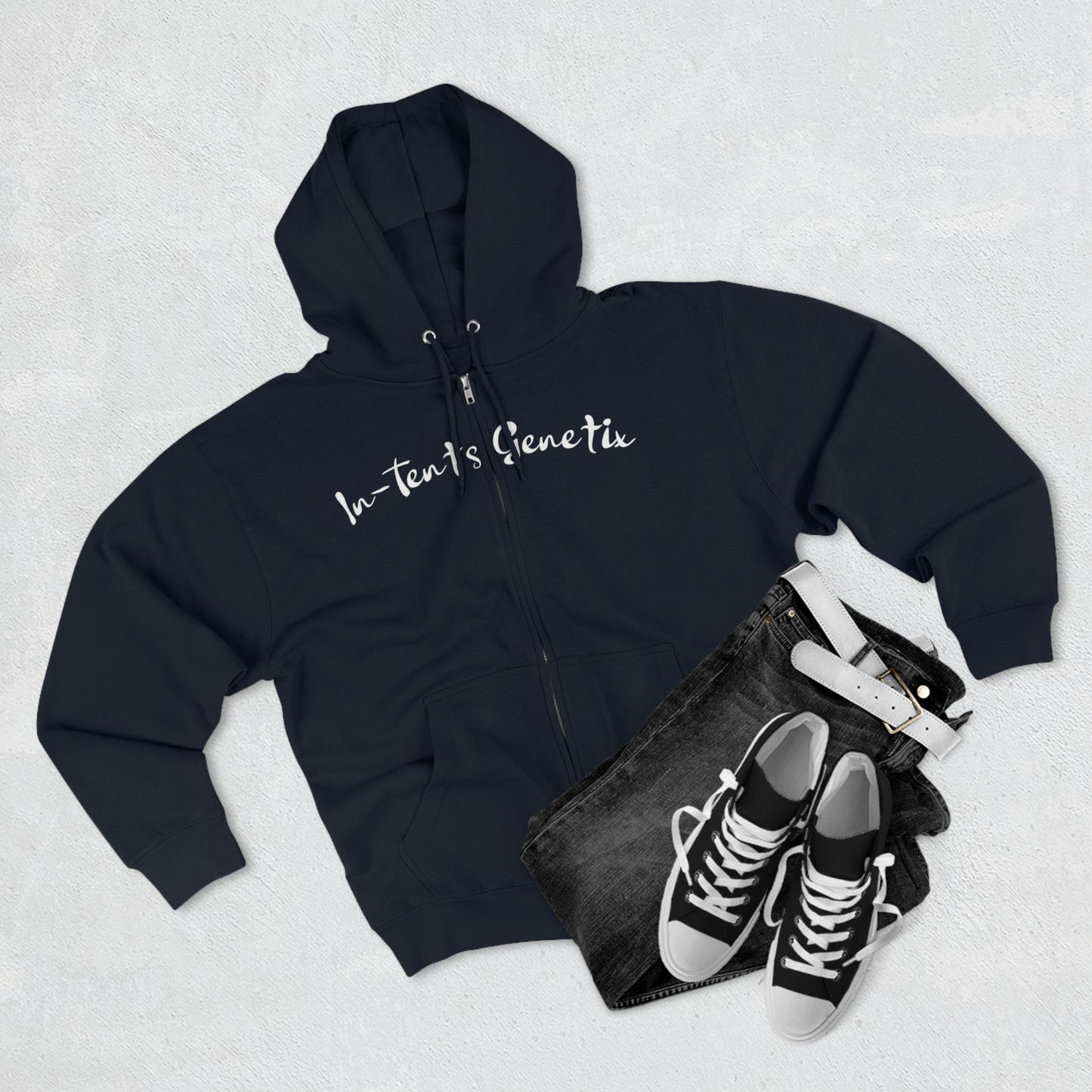 Season 2 White Logo Unisex Zip Hoodie