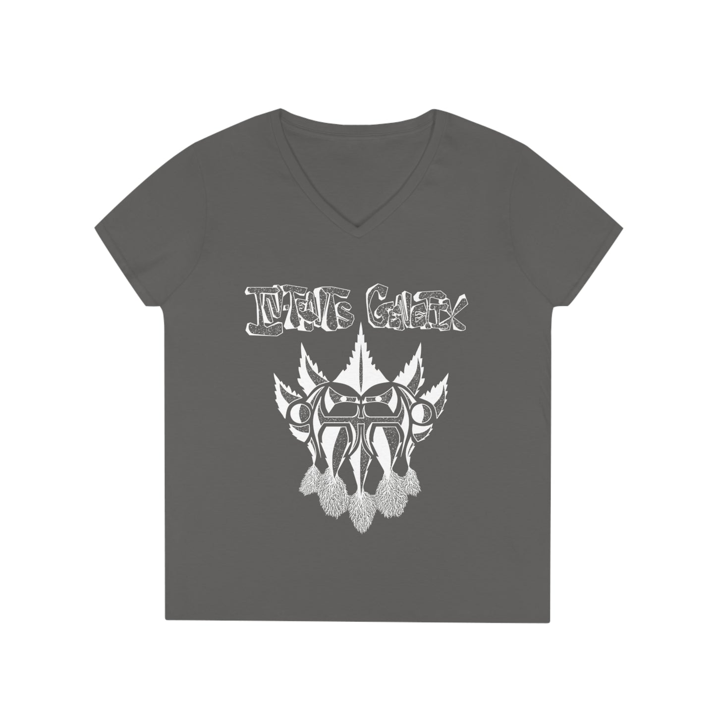 Season 3 White Logo Ladies' V-Neck T-Shirt