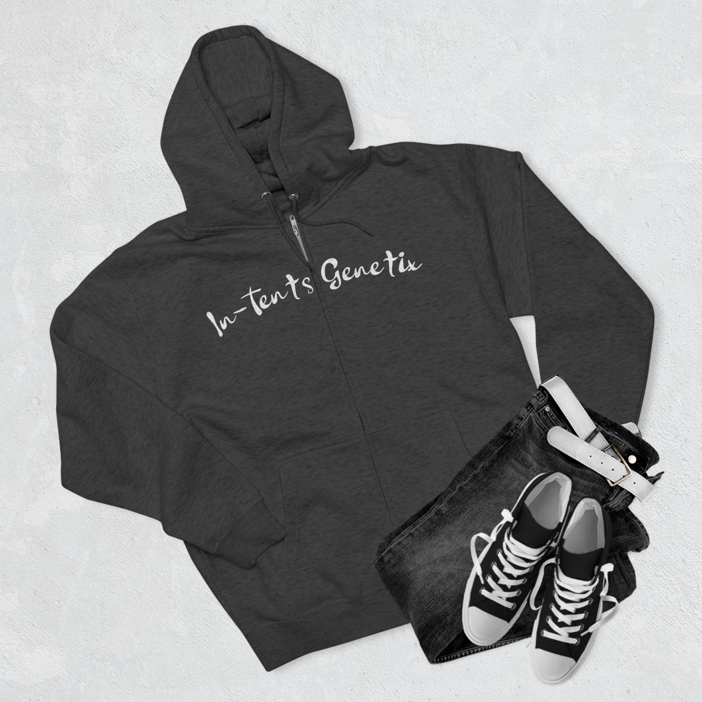 Season 2 White Logo Unisex Zip Hoodie