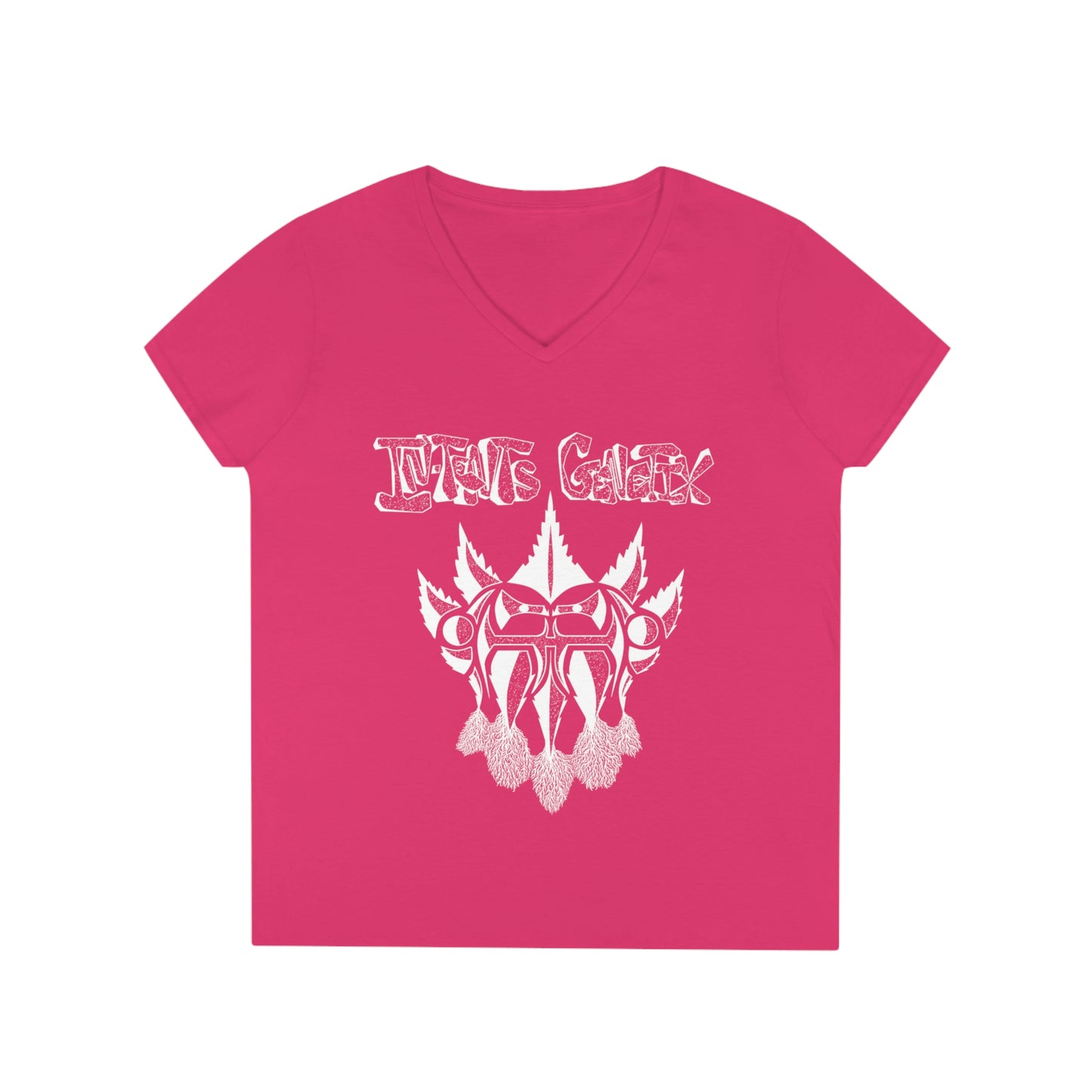 Season 3 White Logo Ladies' V-Neck T-Shirt