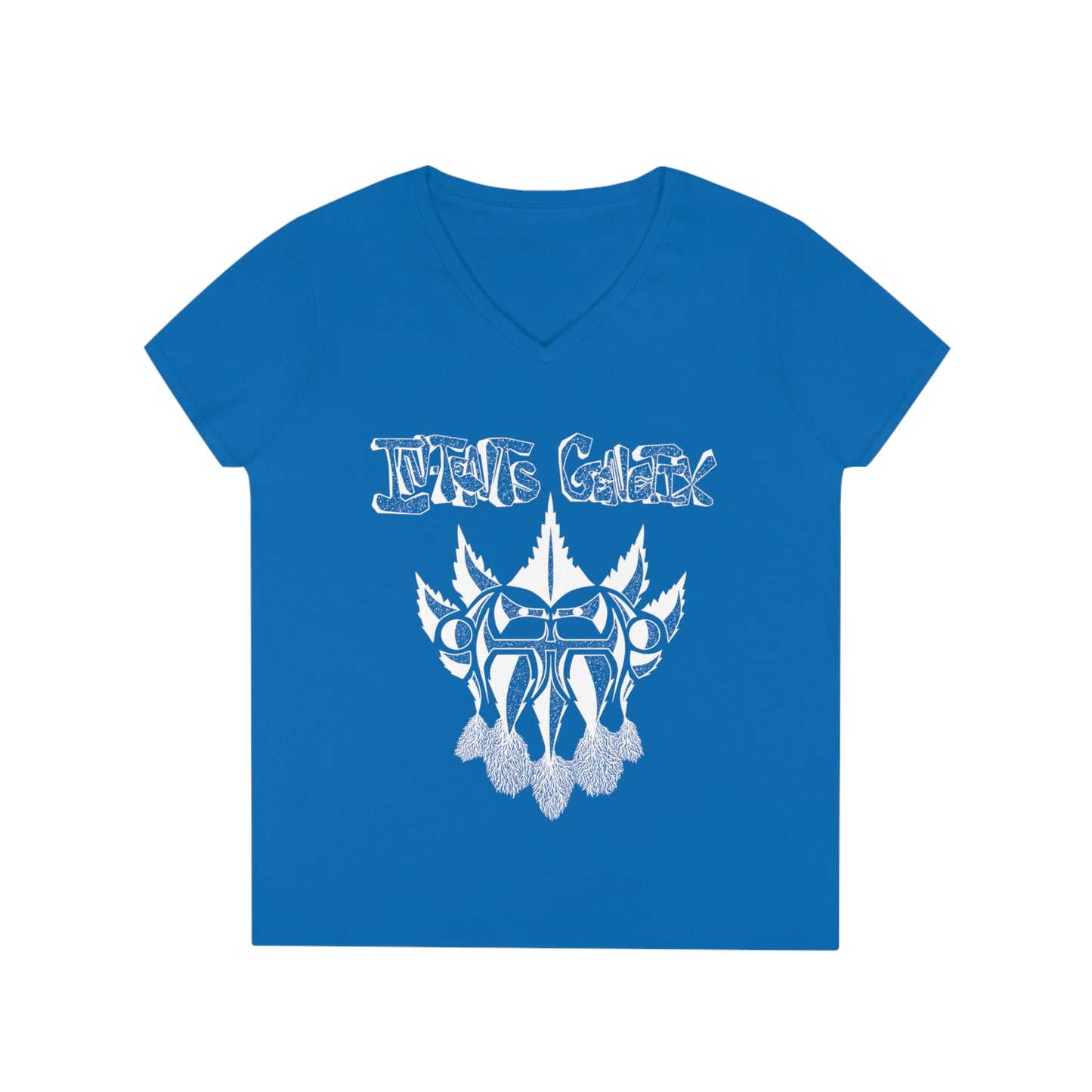 Season 3 White Logo Ladies' V-Neck T-Shirt