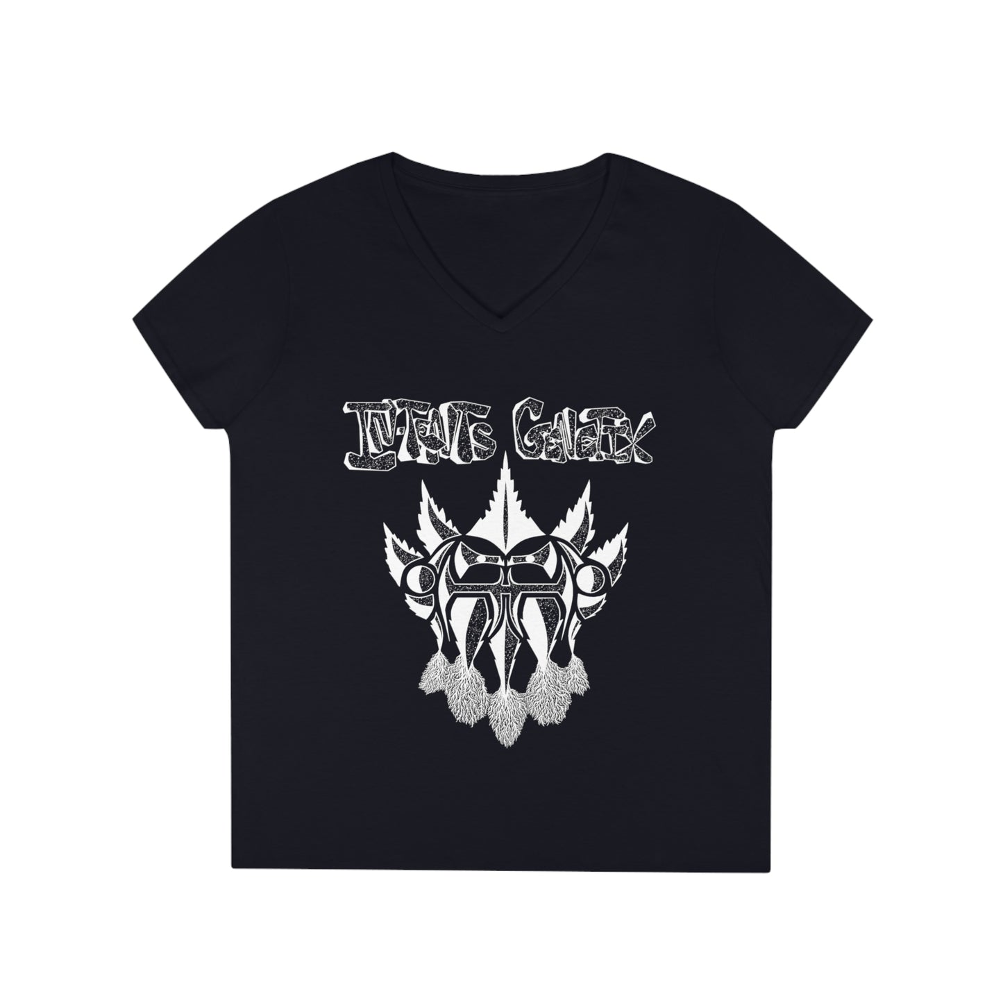 Season 3 White Logo Ladies' V-Neck T-Shirt