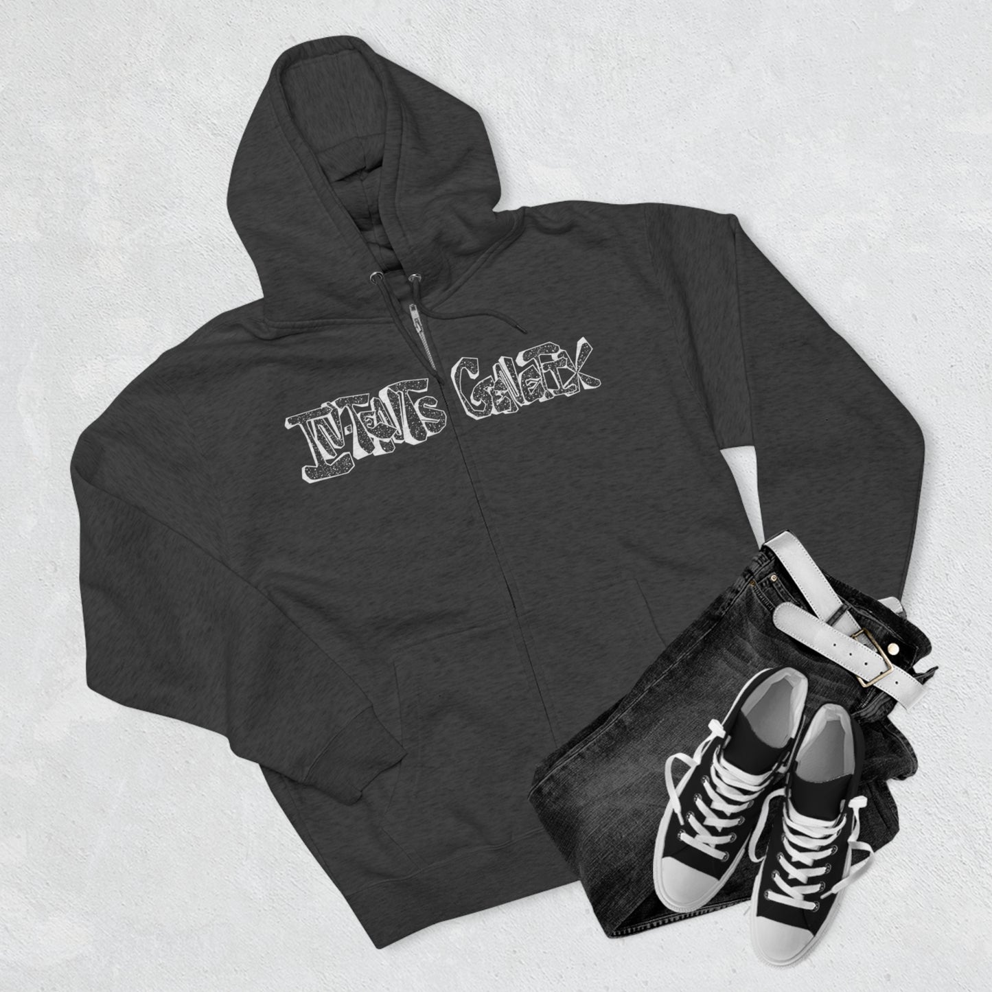 Season 3 White Logo Unisex Zip Hoodie