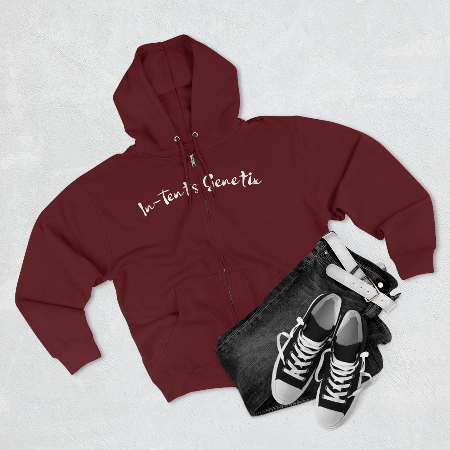 Season 2 White Logo Unisex Zip Hoodie